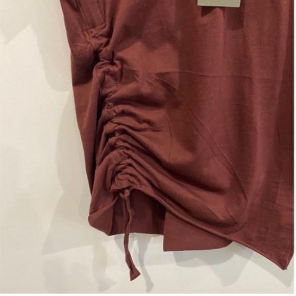 All Saints Arie Ruched Hem T-Shirt - Picture 2 of 4